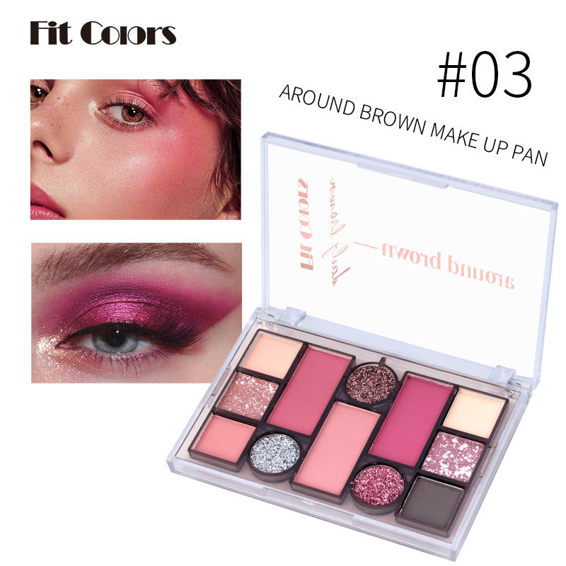 Paleta de Maquillaje Integral Fit Colors de 12 Colores
