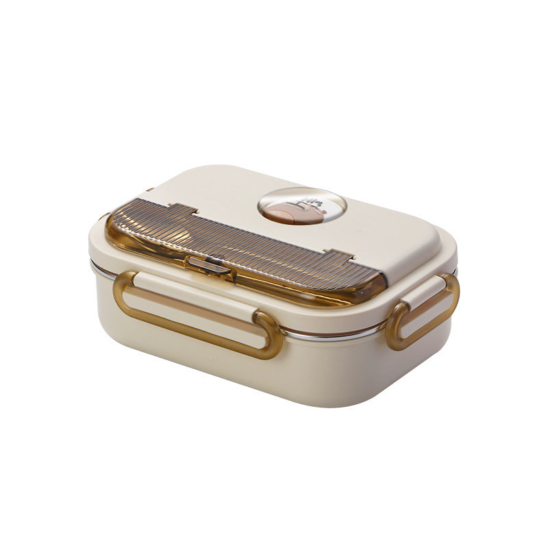 Boîte à lunch compartimentée en acier inoxydable micro-ondable premium