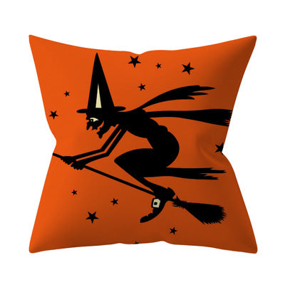 Trick or treat/pumpkin Cushion Cover 45*45cm Happy Halloween Throw Pillow Cover Happy Fall Y'all ghosts Horror Pillowcase - Korvel