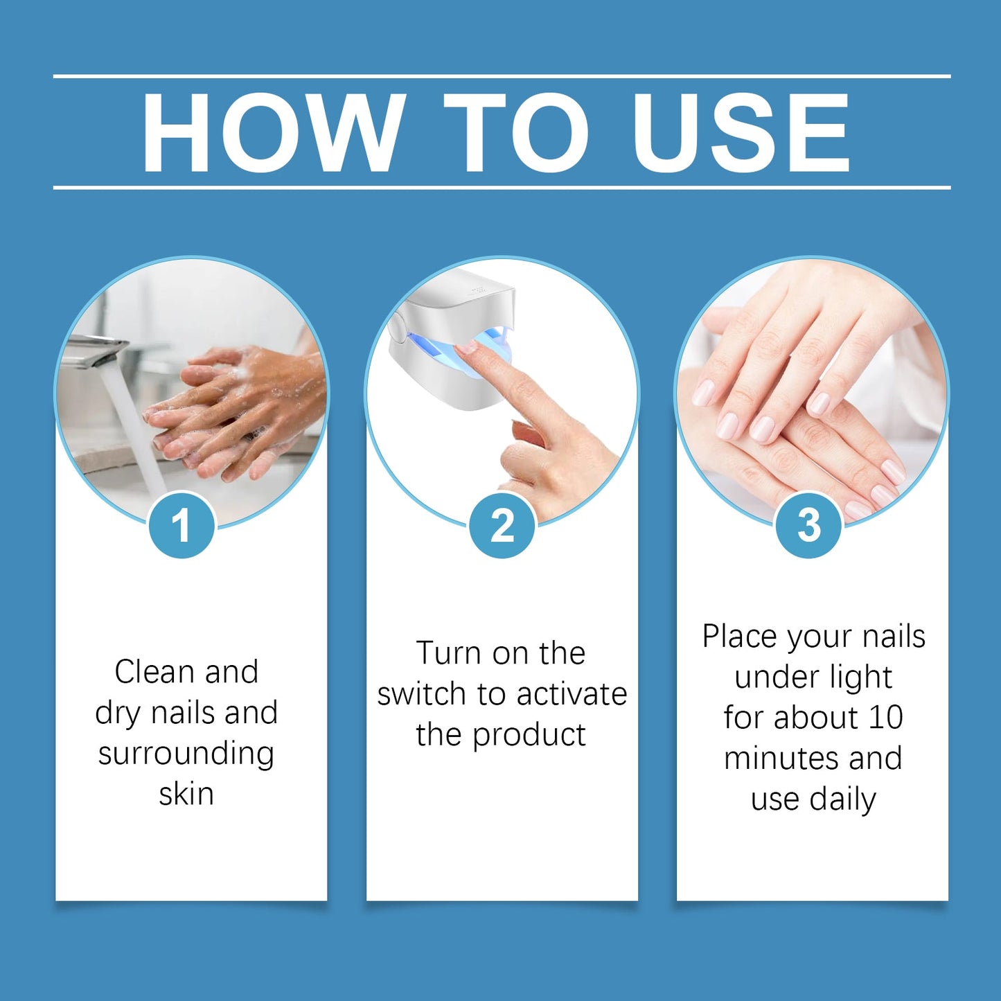 Nail Repair Instrument Gently Repair Damaged Nails On The Edge Of Fingers, Manicure Maintenance, Cleaning And Polishing Nail Surface Care Instrument - Korvel