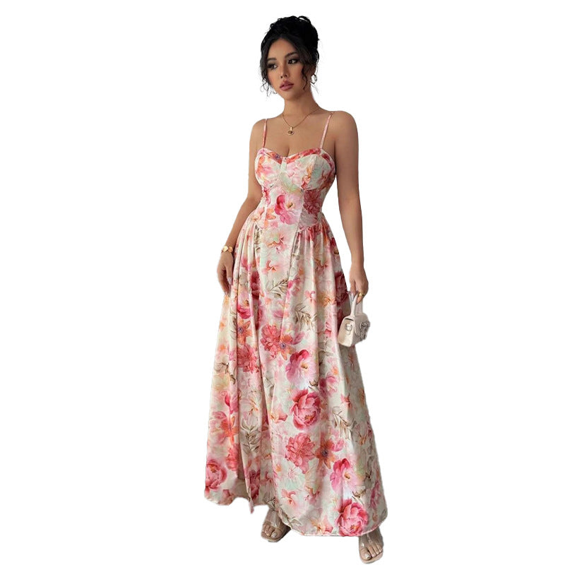 Cross-borderNew Spring and Summer Strapless Shoulder-baring Women's Fashion Fairy Long Elegant Evening Dress - Korvel