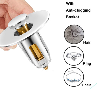 Premium Brass Bathtub Sink Plug and Drain Strainer