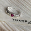Anillo de Diamante de Circonita de Color Dopamina Love para Mujeres