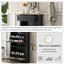 ONTREND Black Shoe Cabinet with 2 Flip Drawers