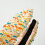 Weaving candy colored flower headband with simple knotting and wide edge headband - Korvel
