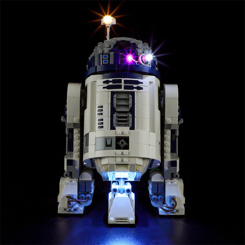 YEABRICKS is compatible with LEGO 75379 Star Wars R2-D2 LED lighting, building block toys, assembly lights - Korvel