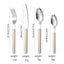 French Rivet ABS Handle Hotel Western Tableware Steak Knife Butter Knife Set - Korvel