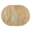 TREXM Farmhouse Round Extendable Dining Table with 16" Leaf Wood Kitchen Table (Natural Wood Wash) - Korvel