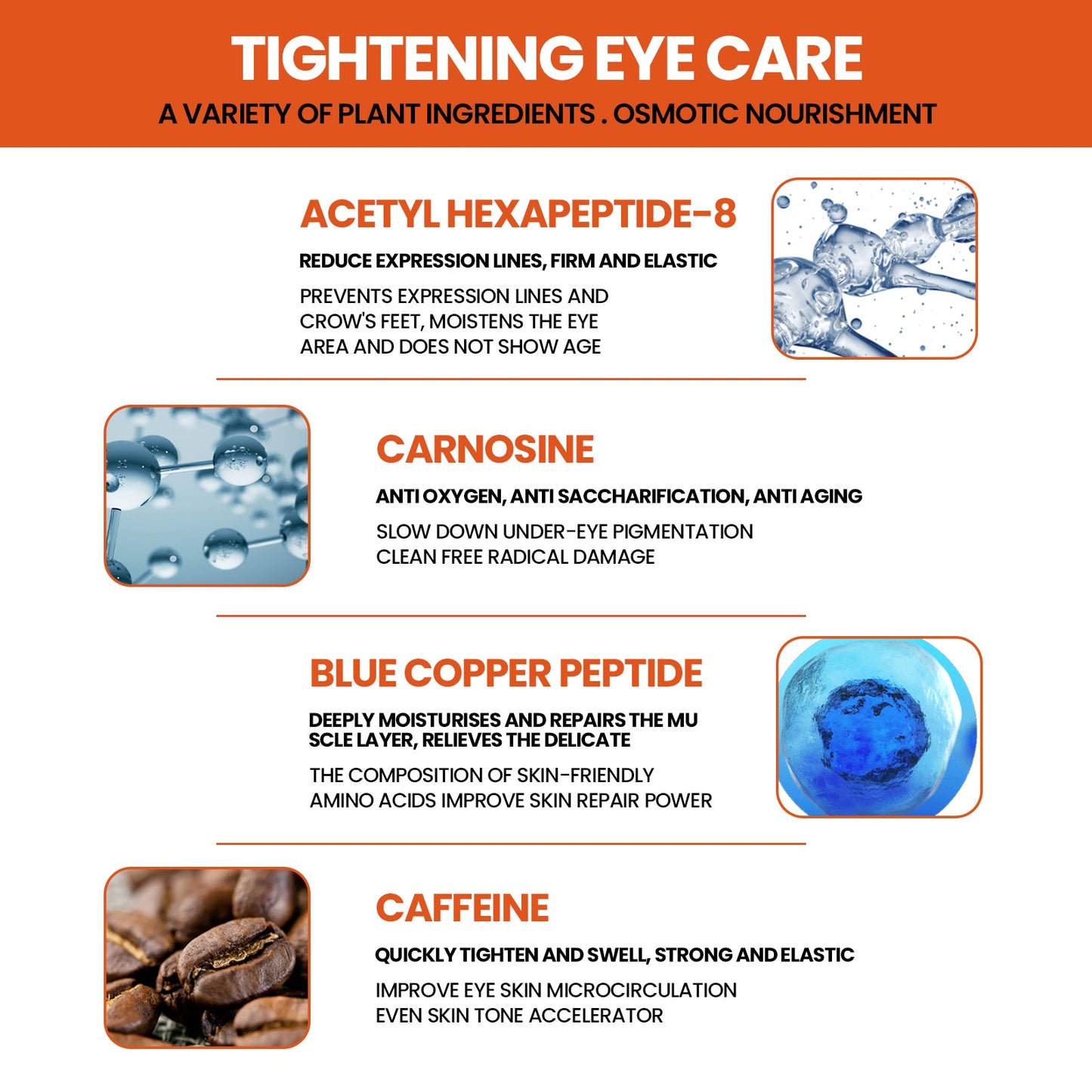 Premium Firming Eye Cream for Dark Circles and Puffiness