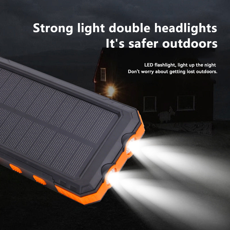 Premium Ultra Thin Solar Power Bank 20000mAh with Compass