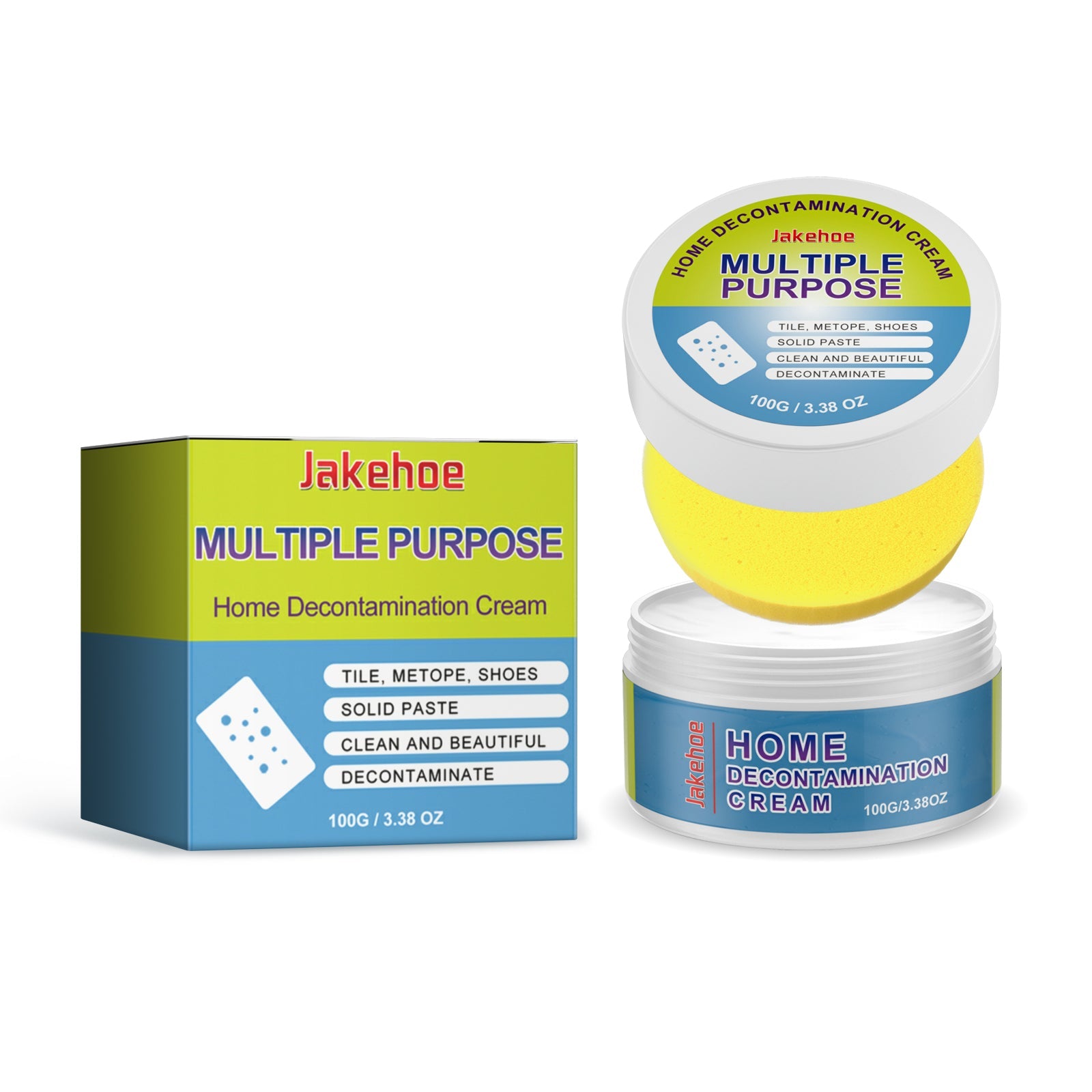 Multiple Purpose Home Decontamination Cream, Kitchen Stove Hood Heavy Oil Stain Scale Cleaning Cream - Korvel