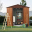 6ft x 6ft Premium Outdoor Metal Storage Shed with Window