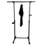 Heavy-Duty Rolling Clothes Hanger with Wheels - Black
