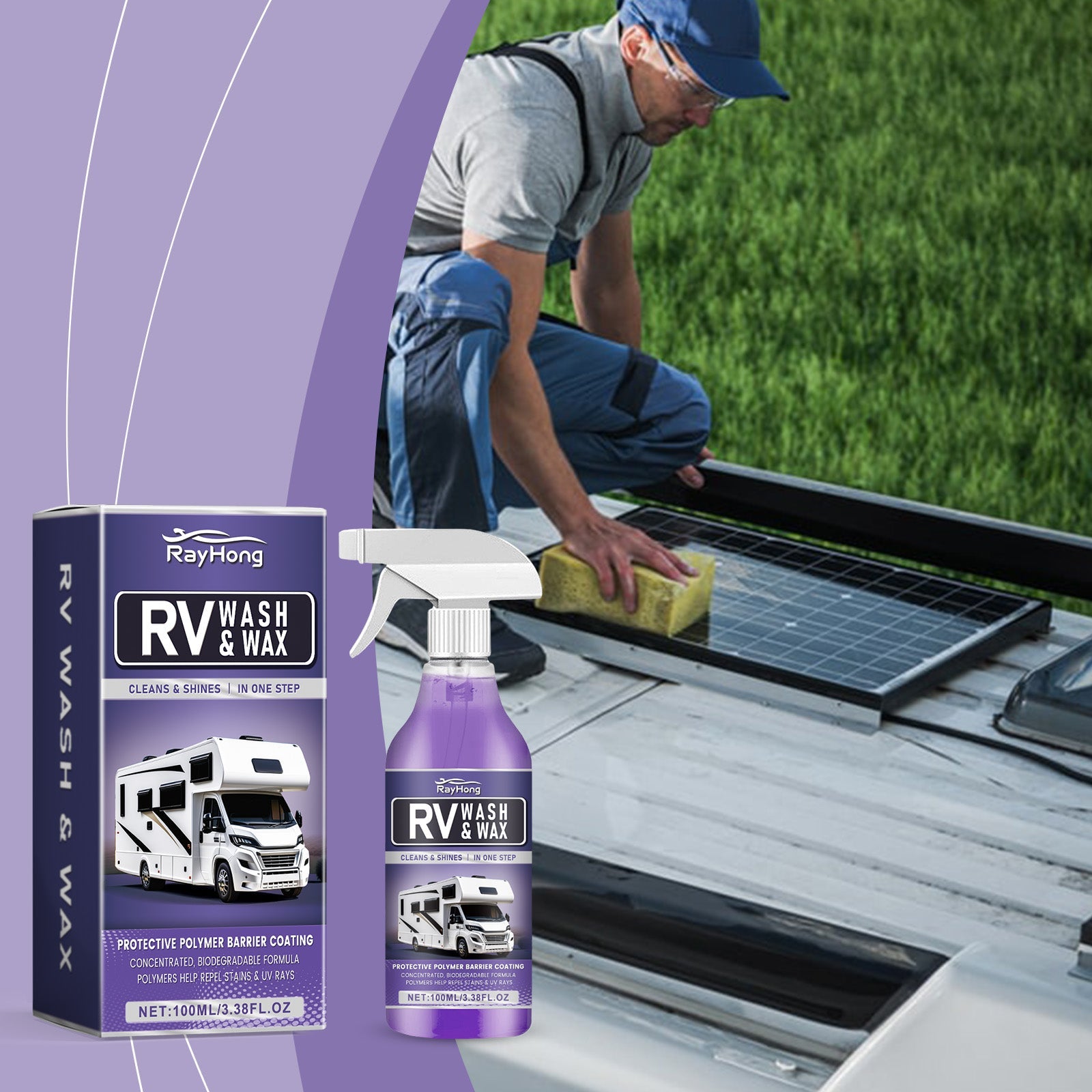 Motorhome Cleaning Solution, One Step Cleaning Easy Decontamination Bright As New Anti-Uv Coating Agent - Korvel