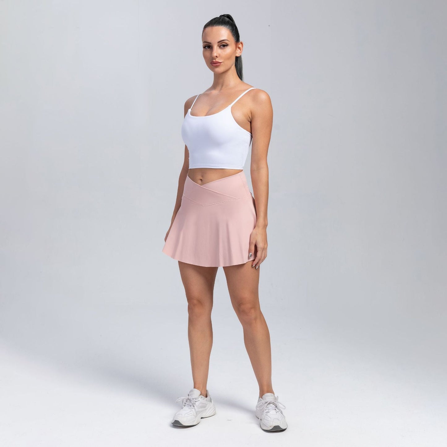 Sports skirts, yoga shorts, tennis skirts, fitness clothes, outdoor high waisted yoga clothes for women - Korvel