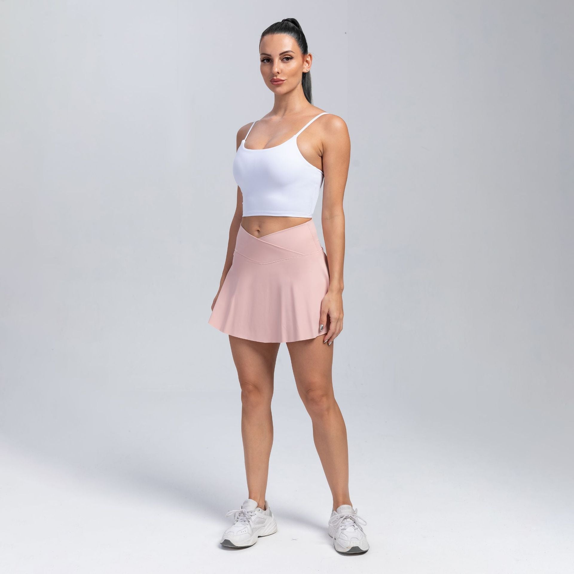 Sports skirts, yoga shorts, tennis skirts, fitness clothes, outdoor high waisted yoga clothes for women - Korvel