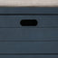 TREXM Storage Bench with Removable Basket and 2 Drawers, Fully Assembled Shoe Bench with Removable Cushion (Navy) - Korvel