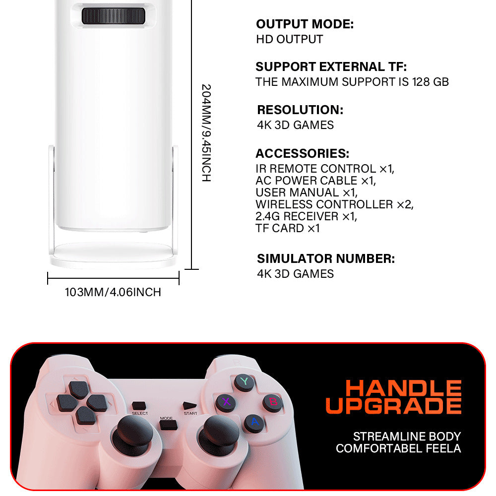 Proyector de Juegos 4K de Alta Definición Square P30max