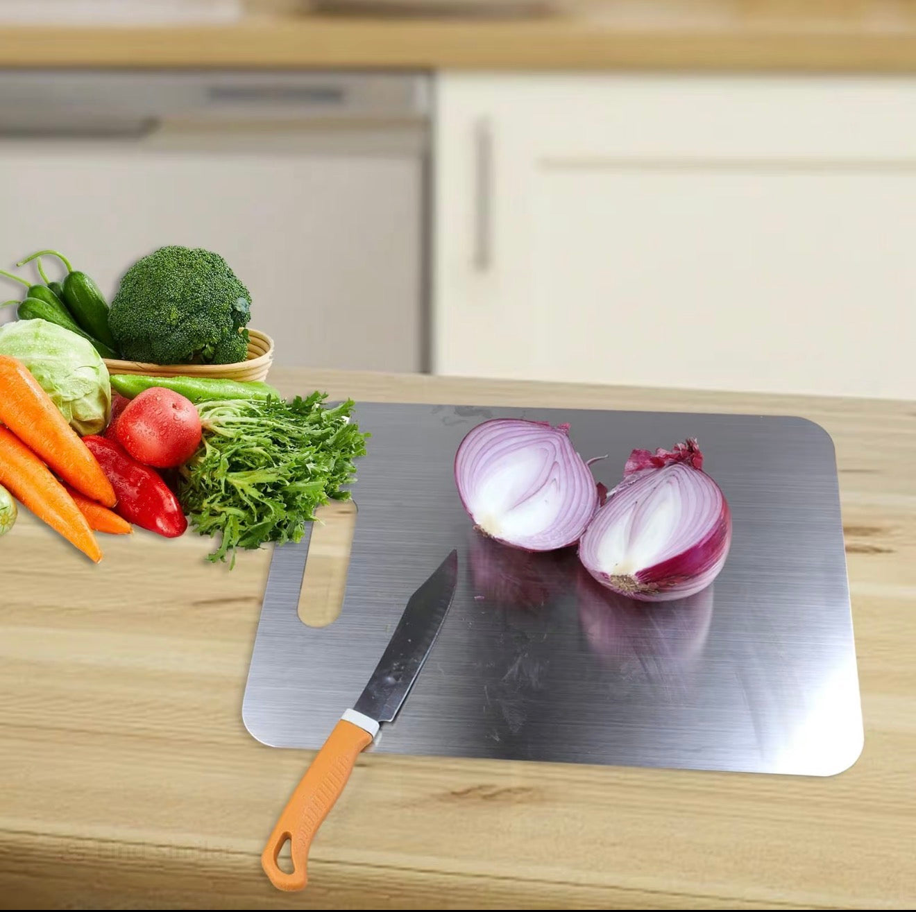 Planche SteelChop - Planche à Découper en Acier Inoxydable Premium