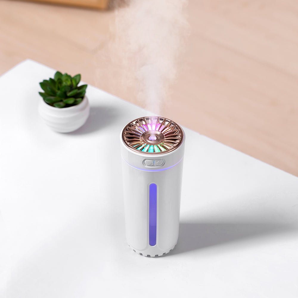 Humidificador de Aromaterapia Portátil USB para Coche con Luz Nocturna