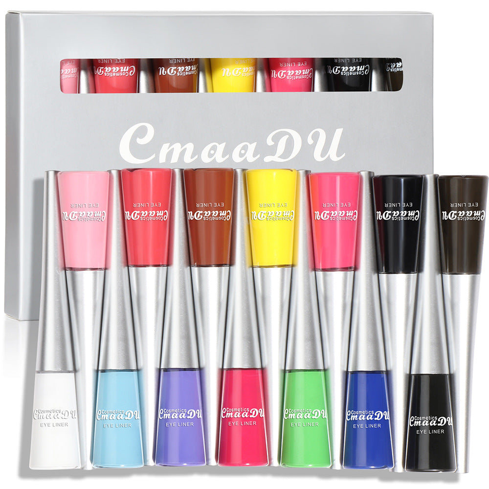 CmaaDu 14 color liquid eyeliner set matte  quick drying  long lasting  no smudge - Korvel