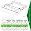 DA5934W Series Door Window Awning Canopy Made of 0.137 Inch Thick Crystal Solid Polycarbonate Sheet in size of 59" Wide x 34" - Korvel