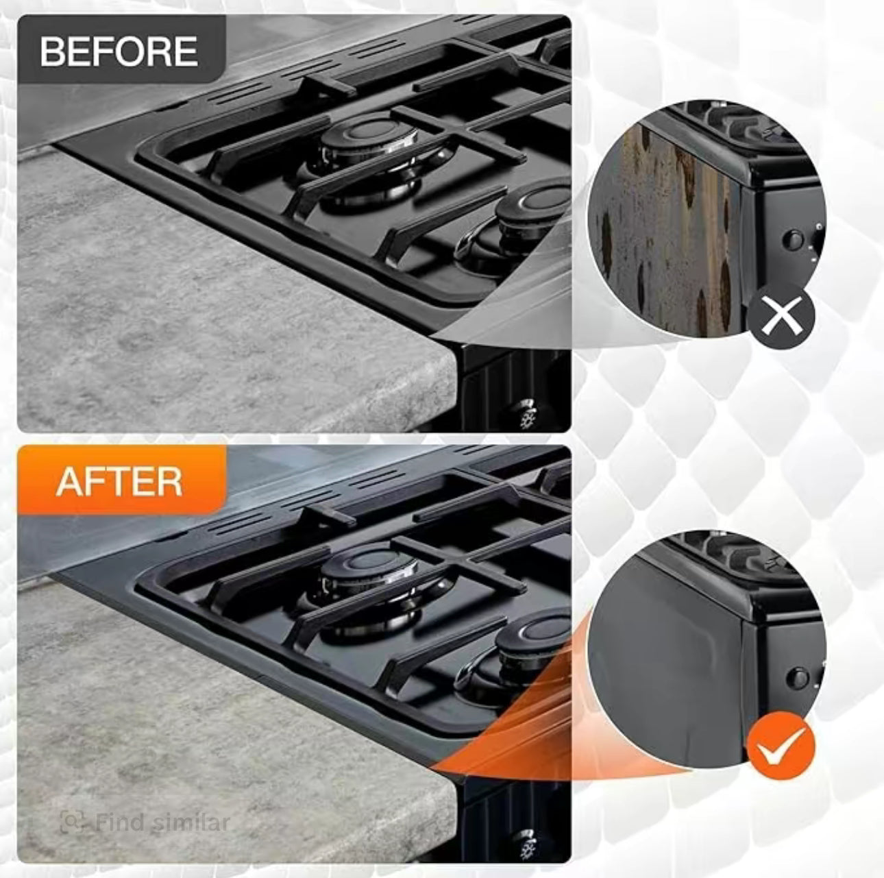 EdgeFill Stove Guards - Korvel