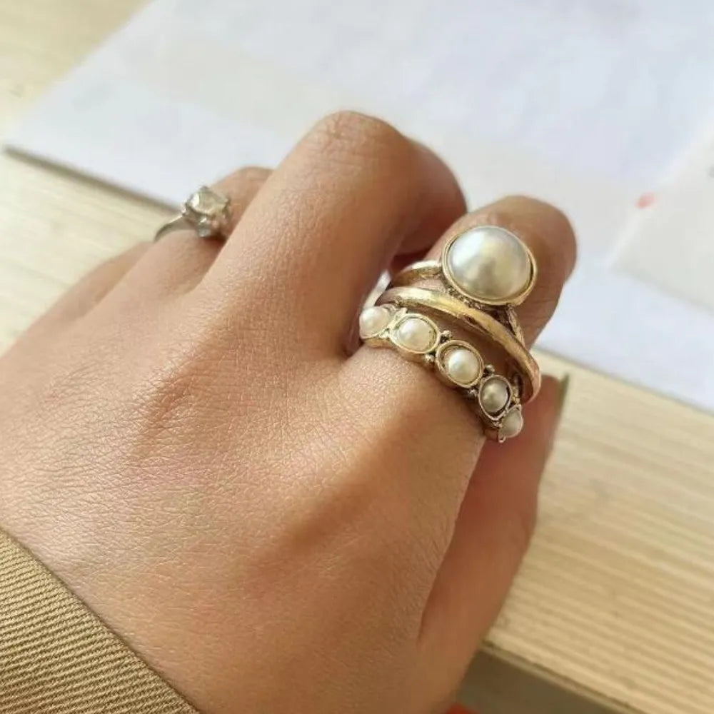 Alloy Three-Layered Open Ring - Korvel