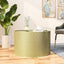 Table basse en métal doré élégant