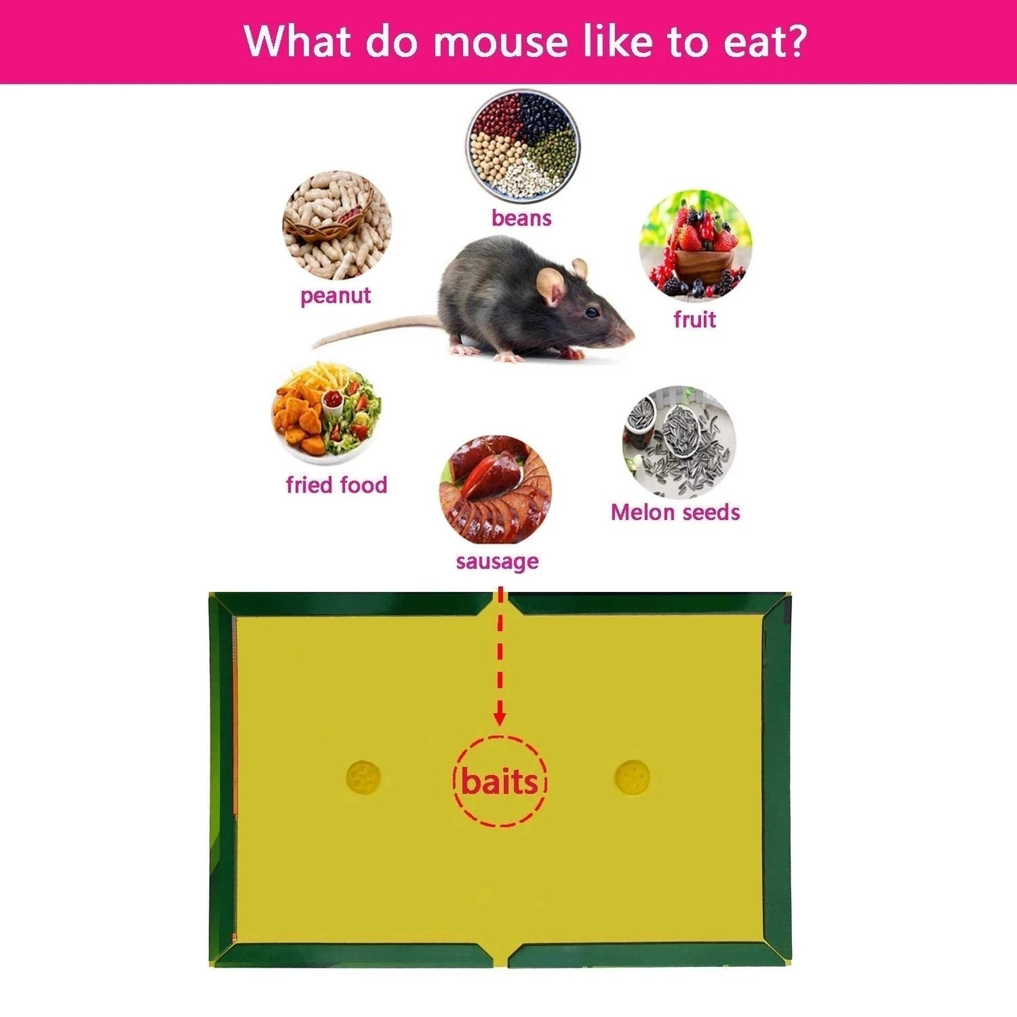3-15pcs Mouse Board Sticky Mice Glue Trap High Effective Rodent Rat Bugs Catcher Pest Control Reject Non-toxic Eco-Friendly - Korvel