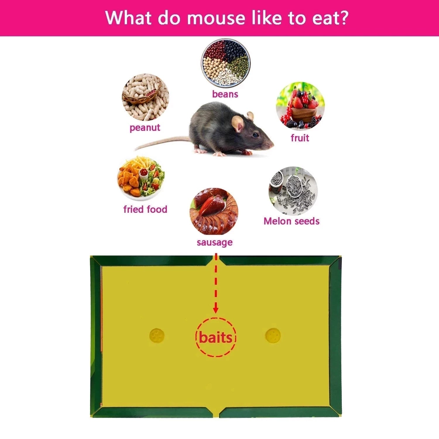3-15pcs Mouse Board Sticky Mice Glue Trap High Effective Rodent Rat Bugs Catcher Pest Control Reject Non-toxic Eco-Friendly - Korvel