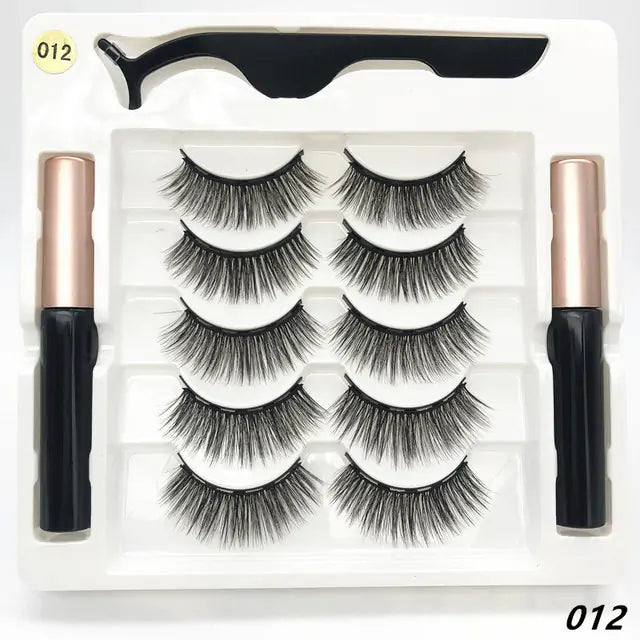Premium 3D False Eyelashes with Magnetic Eyeliner