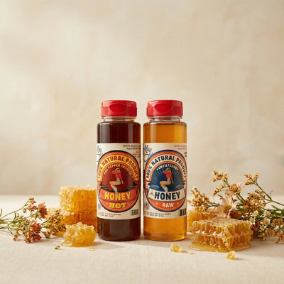 Raw Honey & Hot Honey Duo - Sweet Heat 2-Pack Gift Set