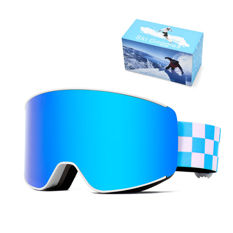 Premium Spherical Ski Goggles with Anti-Fog Technology