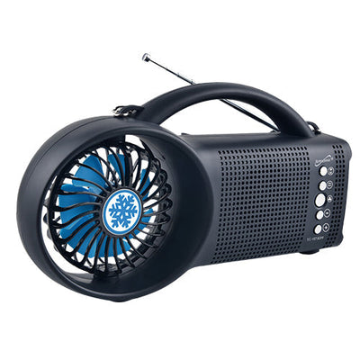 Supersonic Solar Power Bluetooth Speaker with FM Radio & LED Light