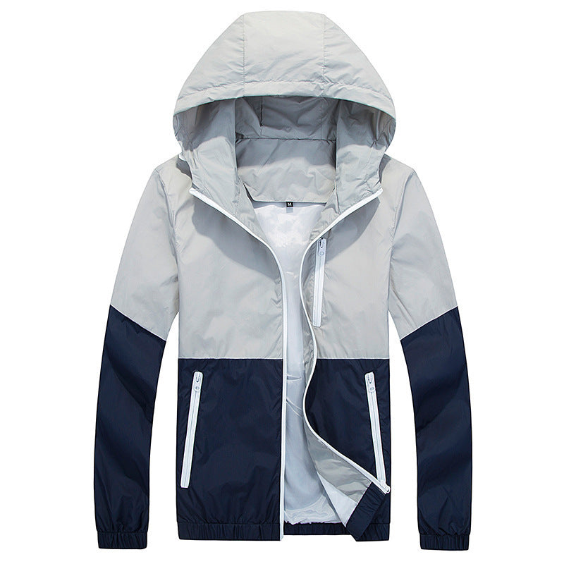 Men's Thin Hooded Jacket for Spring and Autumn