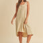 Robe midi à encolure dégagée et ourlet asymétrique pour femmes