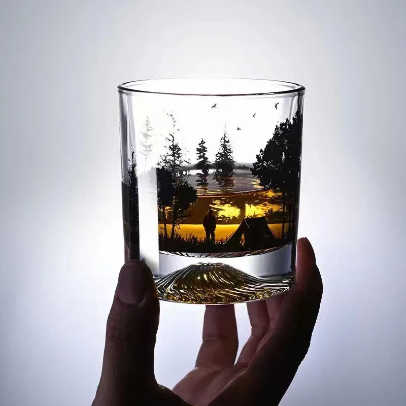 Iceberg Creative Silhouette Wine Glass - Premium Drinkware