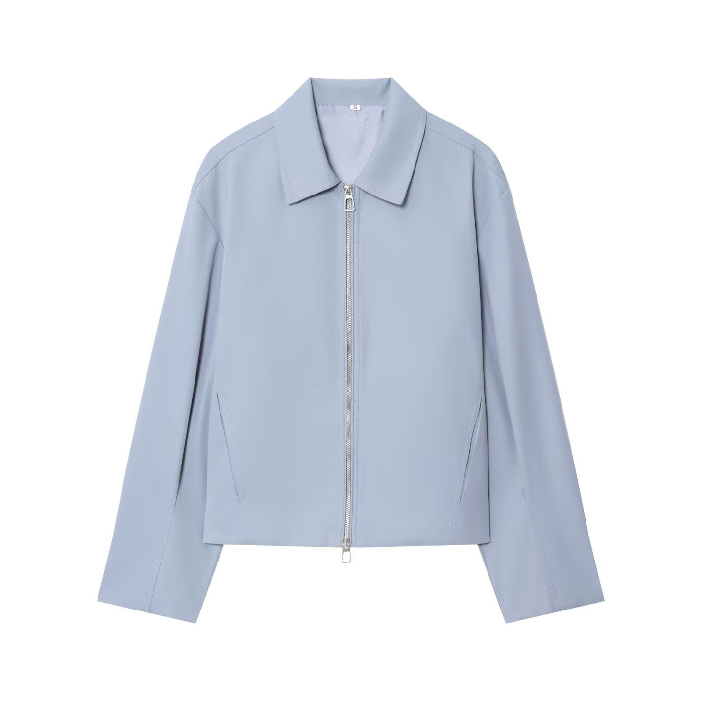 Veste de baseball zippée à revers européenne et américaine élégante