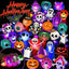 Bagues Halloween GlowFright - 50PCS Bagues LED Lumineuses