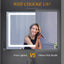 LED Bathroom Mirror 48x 36 Inch with lights, anti-Fog & Dimming Led Bathroom Vanity Mirror - Korvel
