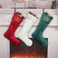 Elegant Christmas Stockings with Gold Foil Embroidery