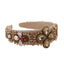 Fashionable retro wide edge sponge compression headband - Korvel