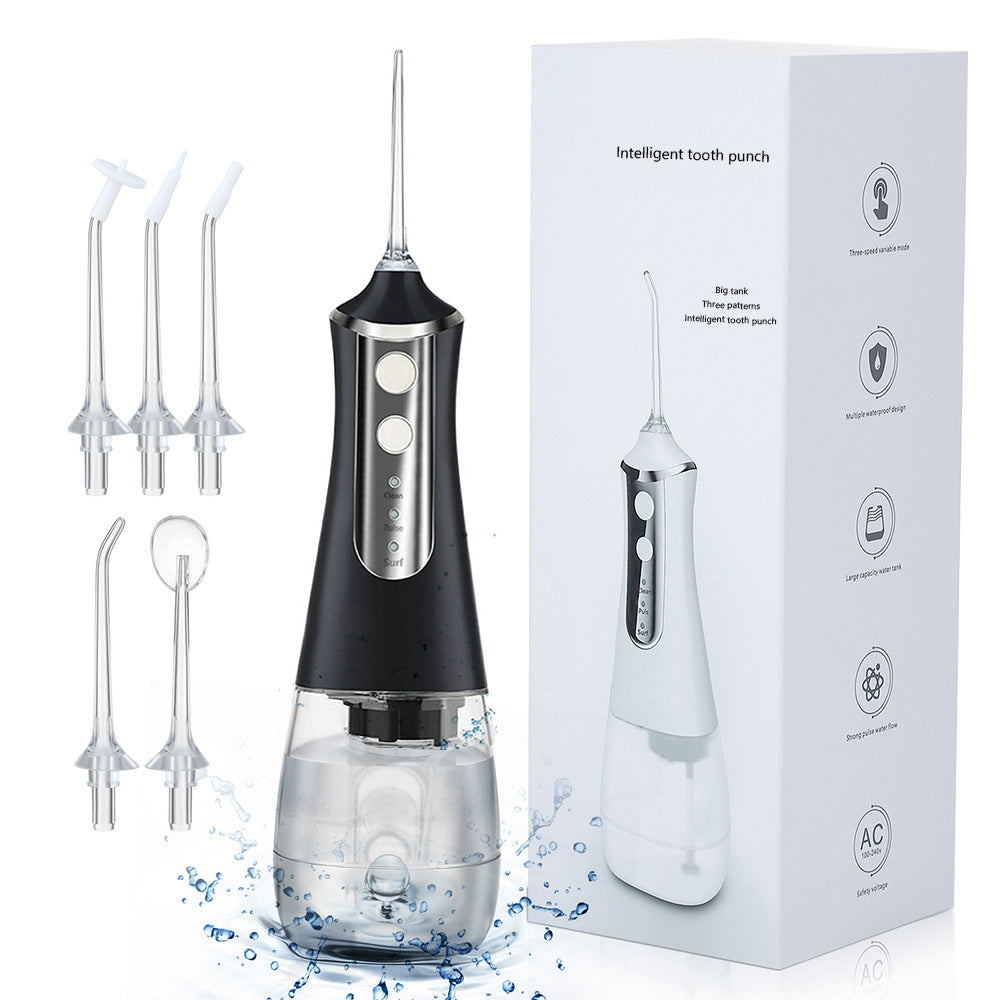 3-Speed Tooth Rinser Electric Oral Tooth Cleaning Device Water Floss Household Portable Tooth Cleaner Tooth Cleaning Device - Korvel