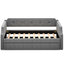 Upholstered Daybed with Trundle, Wood Slat Support,Upholstered Frame Sofa Bed   Twin Gray - Korvel