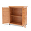 Potting Bench with Storage Cabinet and Metal Table Top for Outdoor Patio,Outdoor Work Station Table - Korvel