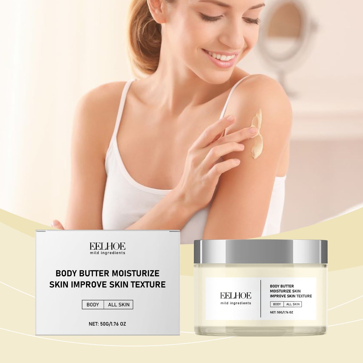 Body Moisturizer Hydrates Body Care Moisturizes Tender Skin And Enhances Skin Shine - Korvel