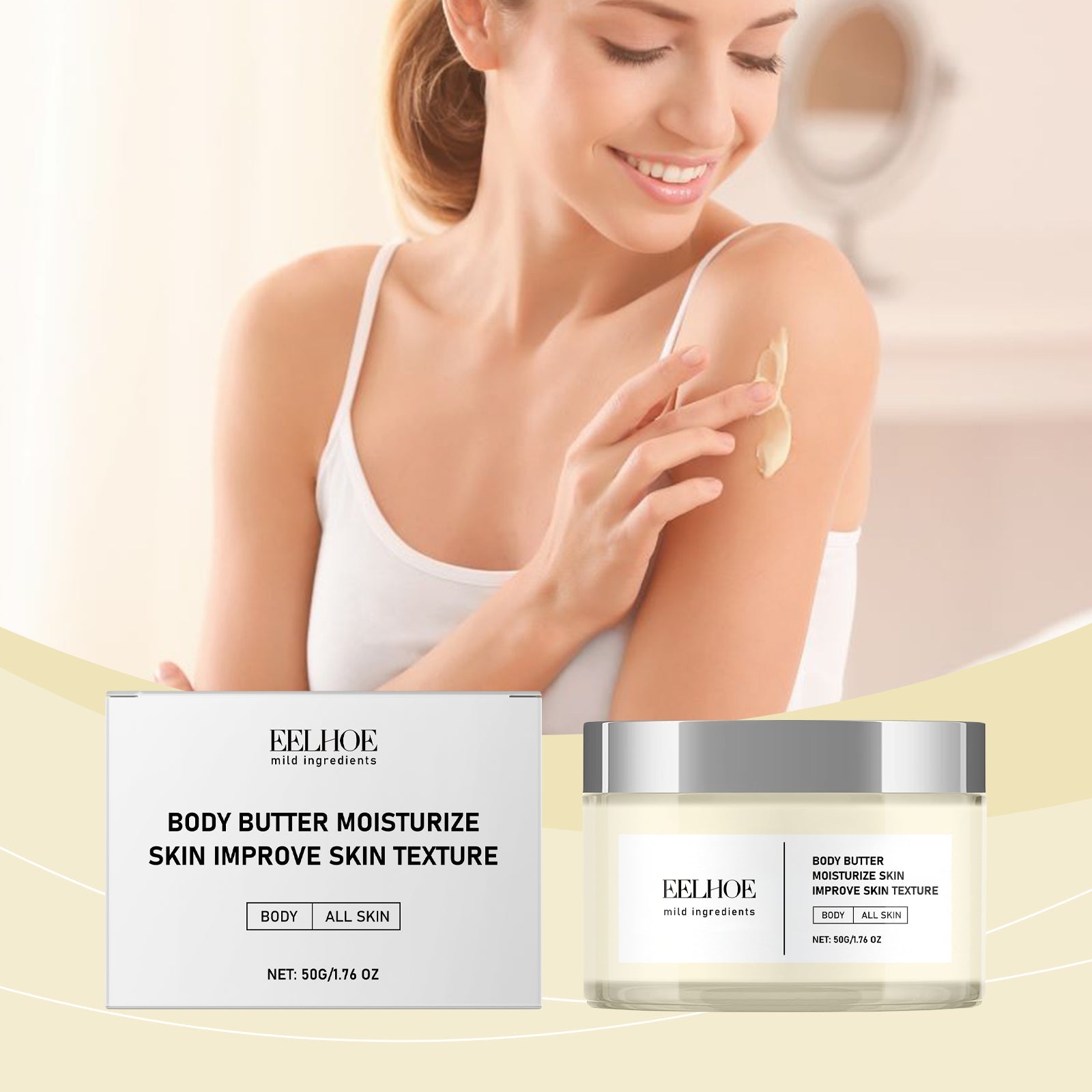 Body Moisturizer Hydrates Body Care Moisturizes Tender Skin And Enhances Skin Shine - Korvel
