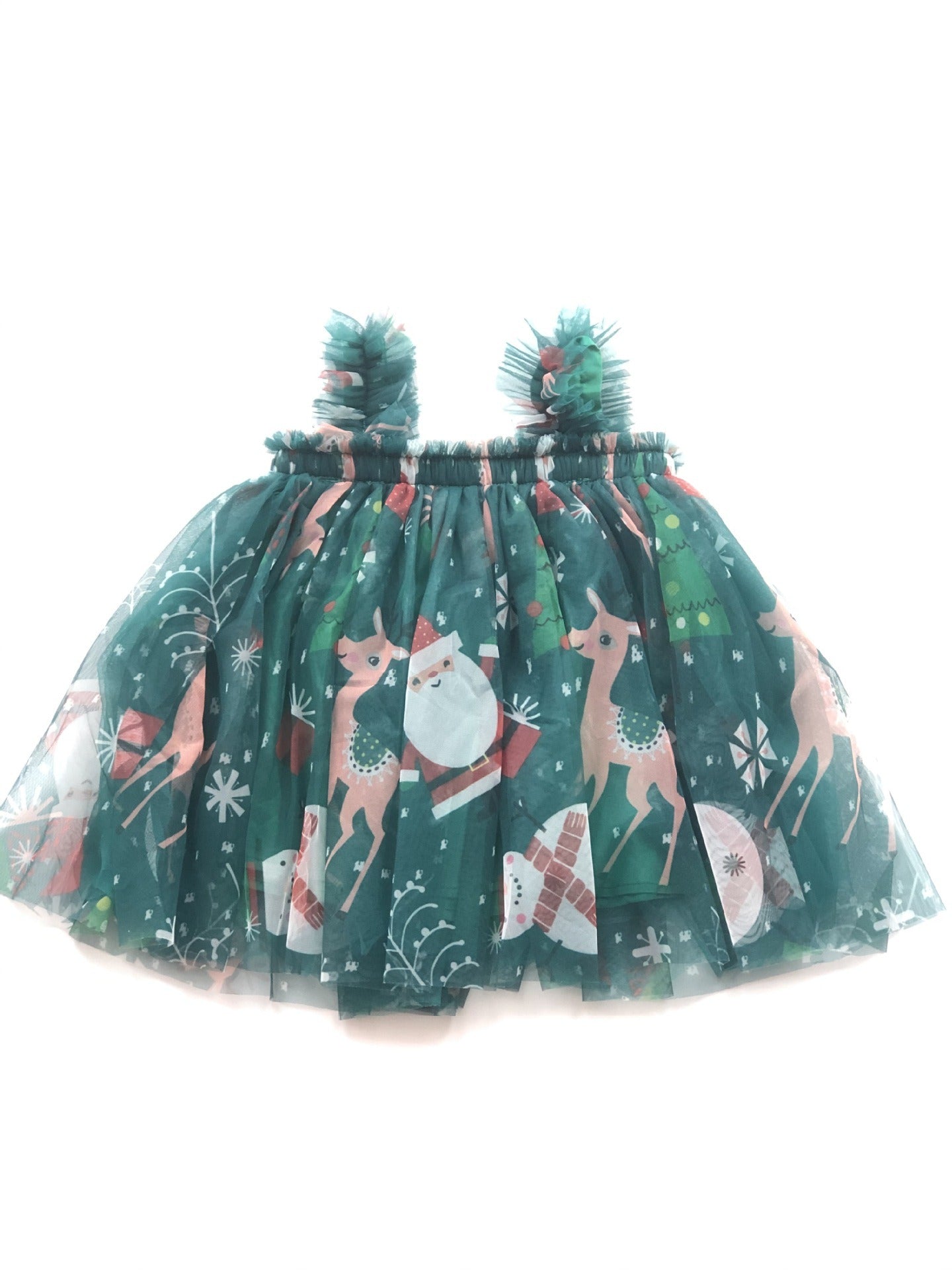 Embroidered Mesh Strapless Fluffy Princess Dress