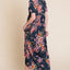 Floral Short Sleeve Maxi Dress - Elegant & Versatile